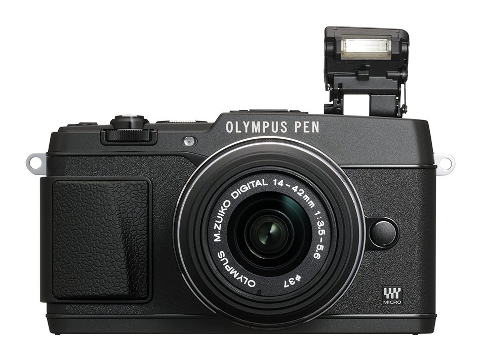 Olympus E-P5 Black + EZ-M1442 II R Kit, V204051BE000 - International Version (No Warranty) N4