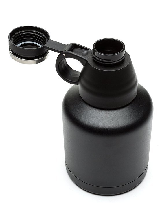 Zak! Designs Vacuum Insulated Growler with Convertible Screw-on Lid, Powder Coated Stainless Steel, Leak-proof... N4