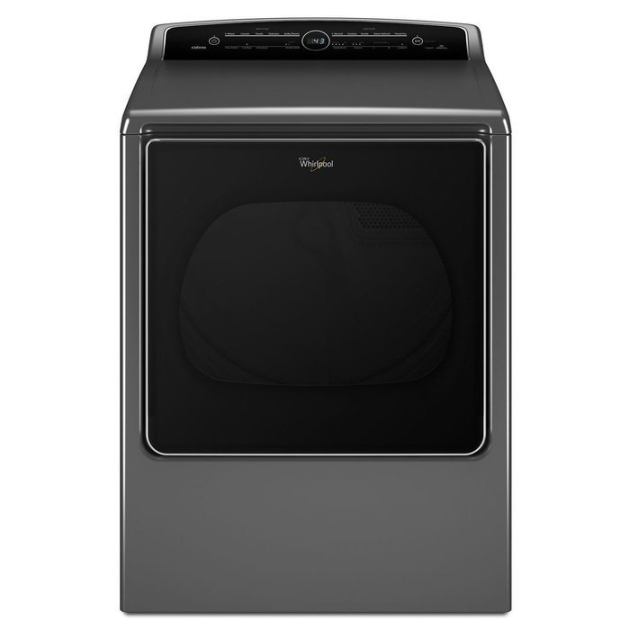 Whirlpool WED8500DC Cabrio 8.8 Cu. Ft. Chrome Shadow Electric With Steam Cycle Dryer
