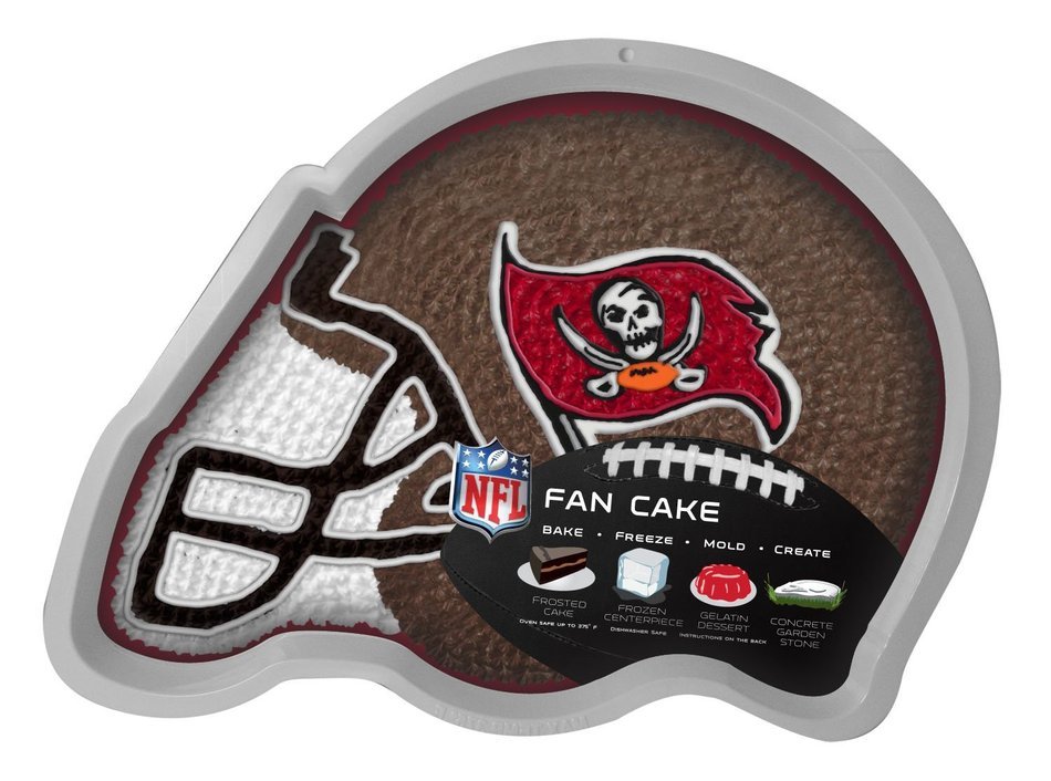 NFL Tampa Bay Buccaneers Fan Cakes Heat Resistant CPET Plastic Cake Pan