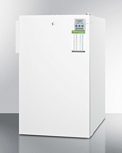 Summit CM411LBIPLUSADA ADA compliant 20" wide refrigerator-freezer for built-in use with a traceable thermometer... N3