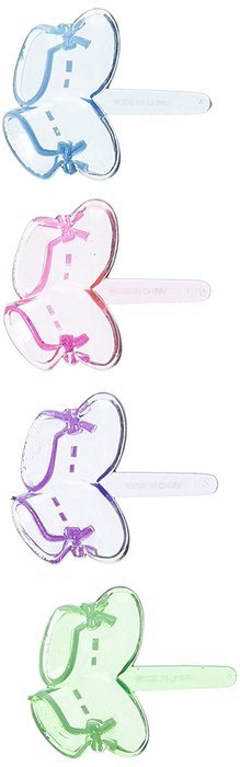 Oasis Supply 24 Count Baby Booties Puffy Baby Shower CupCake Topper