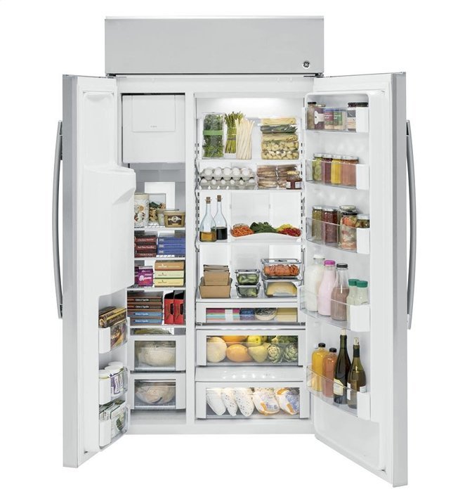 GE Profile 42" Stainless Steel Built-In Side By Side Refrigerator