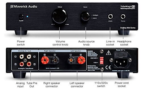 TubeMagic A1 Hybrid Tube Headphone Amplifier & Hybrid Power Amp & Tube Pre-Amp