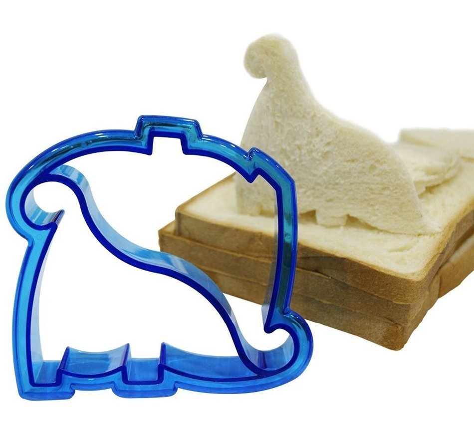 Sandwich Crust Cutter for Kids - Set of 9 Crust & Cookie Cutters - Dinosaurs, elephants, butterflies, five-pointed... N2
