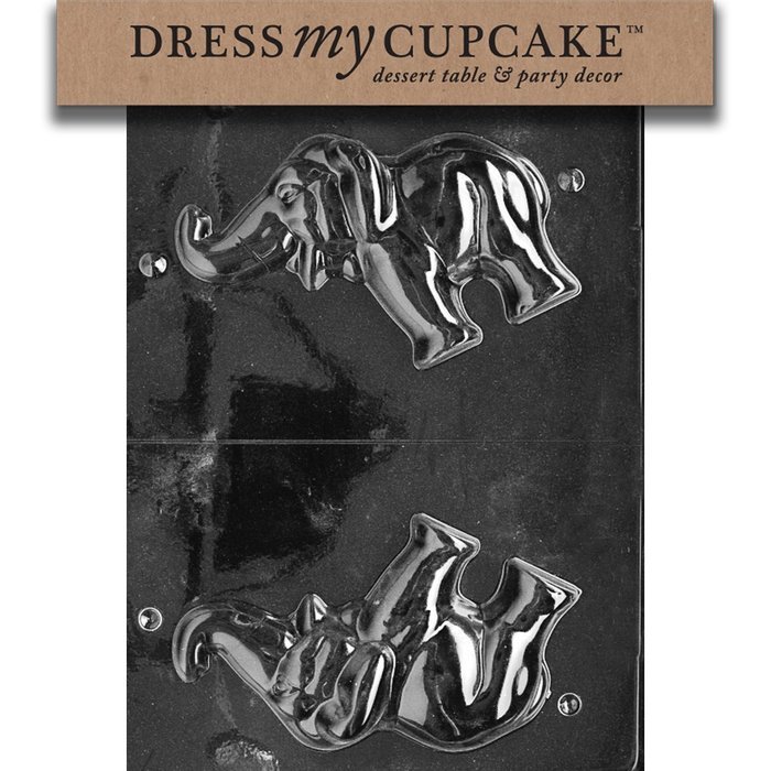 Dress My Cupcake Chocolate Candy Mold, 3D Elephant