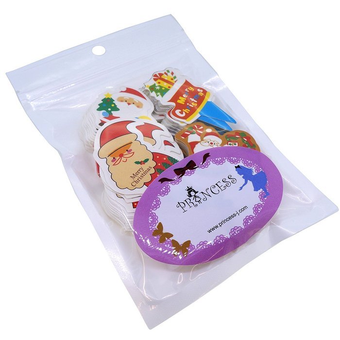 Santa Claus & Stocking Christmas Cupcake Toppers for Cake Decorations, 4 Different Design, Pack of 95 N3