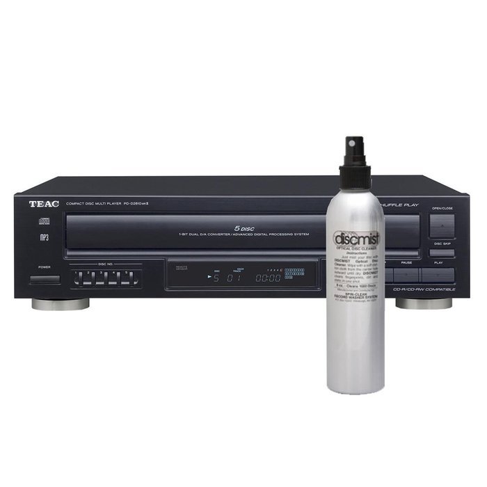 TEAC PD-D2610 MKII 5-Disc CD Changer With Remote and SpinClean Disc Cleaner N2