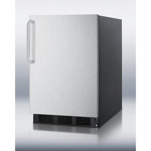 Summit FF6BSSTBADA 5.5 Cu. Ft. Stainless Steel Undercounter Compact Refrigerator N2