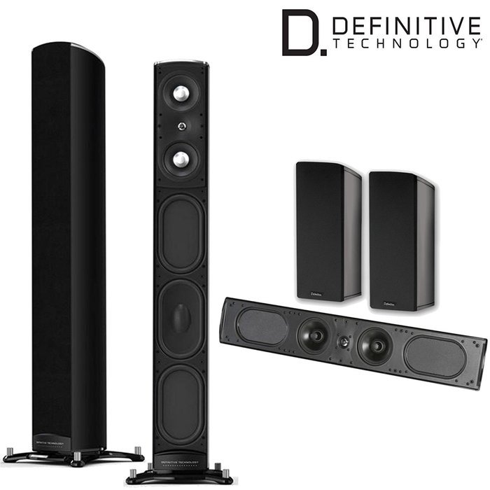 Definitive Technology Bundle - (2) Mythos ST-L (1) Mythos Ten Center (2) GEMXL Bookshelf Speakers