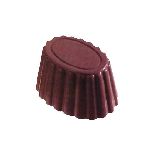 Fat Daddio's Fluted Oval Polycarbonate Candy Mold 24-Piece Tray