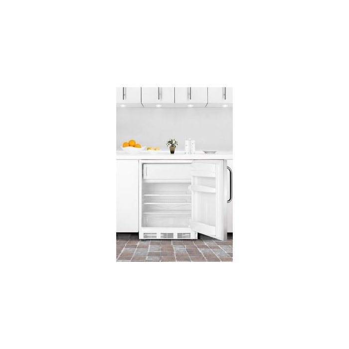 Summit AL650BISSTB 24" Built-In Undercounter Refrigerator-Freezer with 5.1 Cu. Ft. Capacity Dual Evaporator Made...