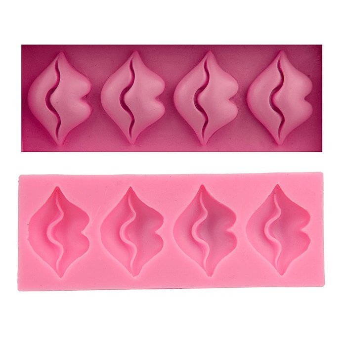 Baidecor Sexy Lips Shape Silicone Chocolate Molds Candy Mold Set Of 3 N2