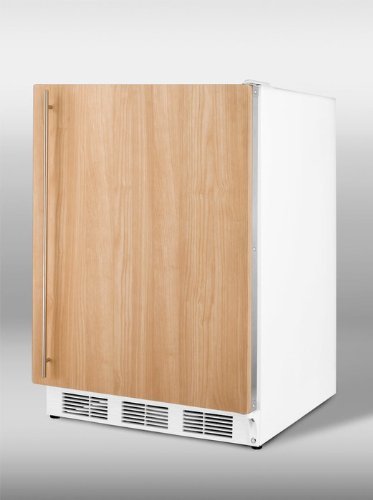 Summit CT66JBIIFADA: ADA compliant built-in refrigerator-freezer with white cabinet and customizable door that... N2