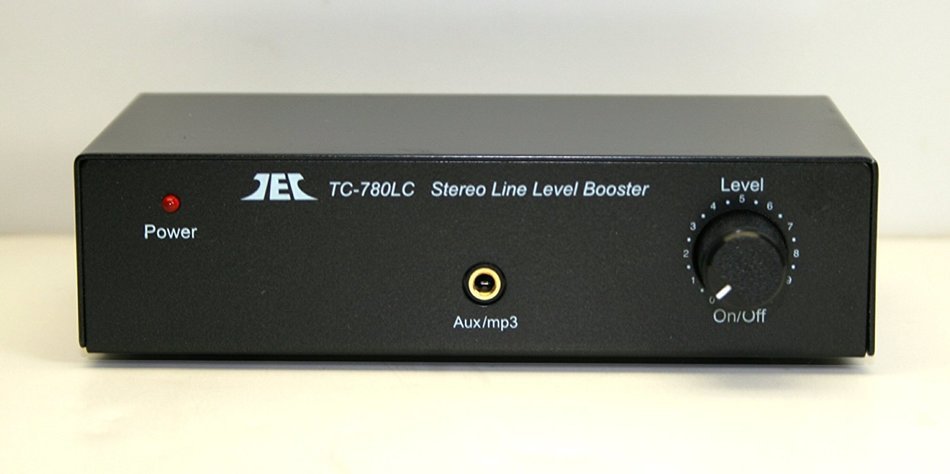 TCC TC-780LC Stereo Line Level Amp / Booster with iPod Jack; BLACK VERSION N3