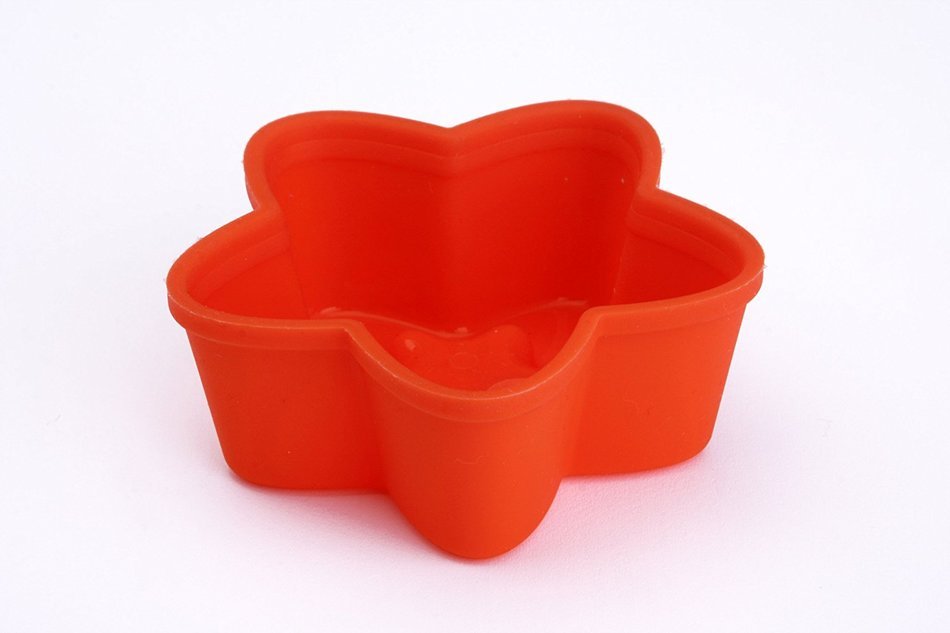 Star Molds 6 Pcs. - Silicone Mold, Star Shape Silicone Cupcake Mold N6