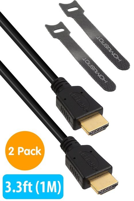 HomeSpot Mini HDMI Adapter Converter, Gold Plated Mini HDMI to HDMI Male to Female Adapter for Raspberry Pi 3... N3