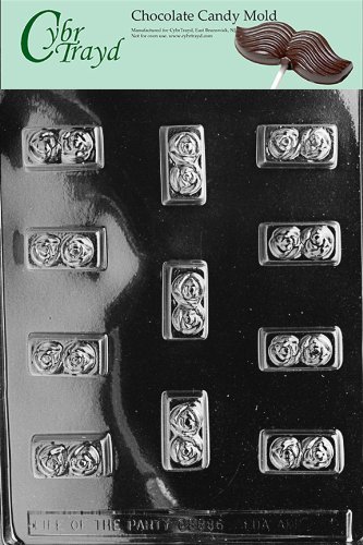Cybrtrayd AO010 Fancy Filled Rose All Occasions Chocolate Candy Mold
