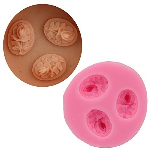 Let'S Diy 3 Holes Flower 3D Silicone Molds For Jello Candy Sugarcraft Soap Moulds DIY Cookware Tools Dining Bar...