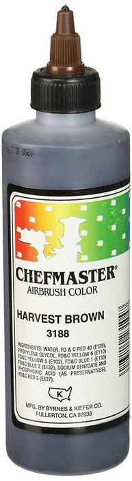 Chefmaster Airbrush Spray Food Color, 9-Ounce, Harvest Brown
