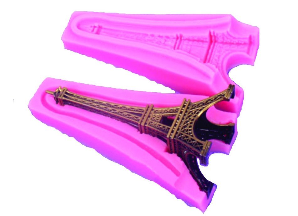 Aikoi Silicone Eiffel Tower 3D Fondant Cake Molds for Cake Decorating Fondant Soap Mold