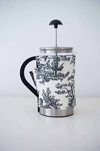 French Press Coffee Cover (12-cup, Grey Velvet) N14