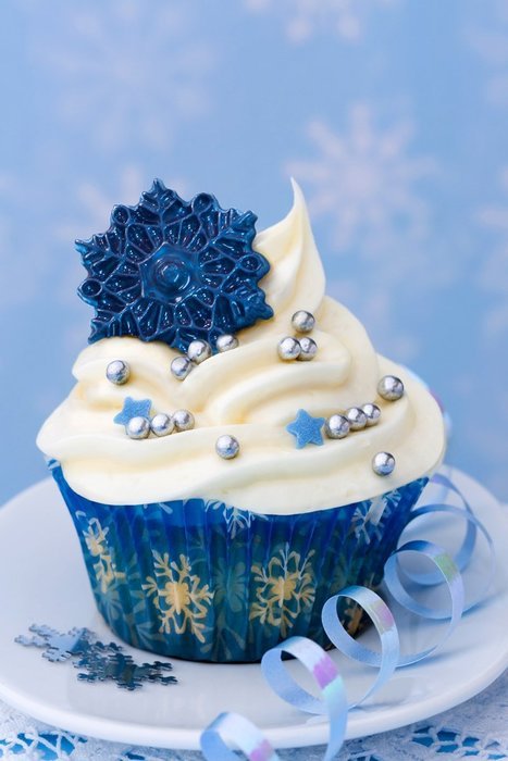 Snowflake Chocolate Candy Molds, Set of 2 - Cupcake & Cake Toppers, Party Decorations, Frozen Treats