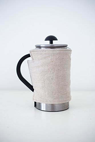 French Press Coffee Cover (12-cup, Grey Velvet) N15