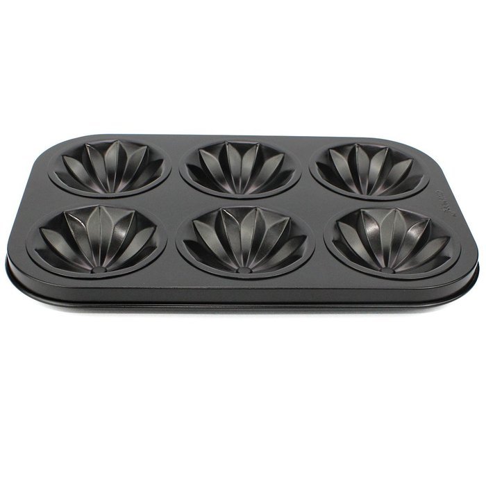 Ezeso 6-Cup Mini Diamond Print Cake Fluted Bundt Pan Mold