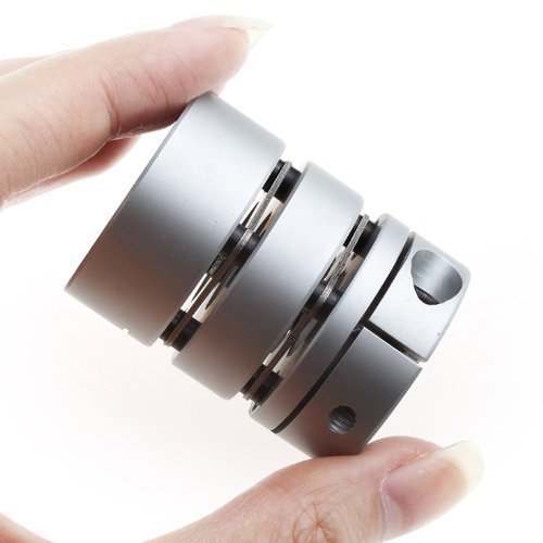 RioRand CNC 12x14mm Motor Shaft Coupler 12mm to 14mm Flexible Couplings OD 34x45mm N3