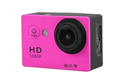 Holysun sport dv wifi action camera sport DV waterproof 30M diving camera 2 inch LCD full HD1080P （Red）