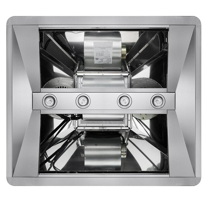 AKDY 36" Stainless Steel Island Mount LED Display Touch Control Kitchen Cooking Fan Range Hood N6