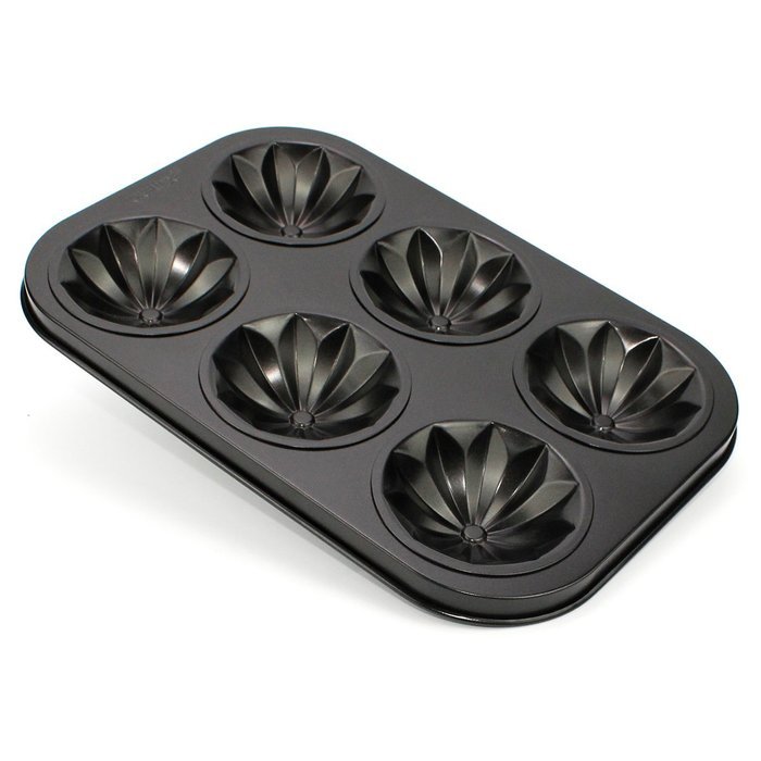 Ezeso 6-Cup Mini Diamond Print Cake Fluted Bundt Pan Mold N2
