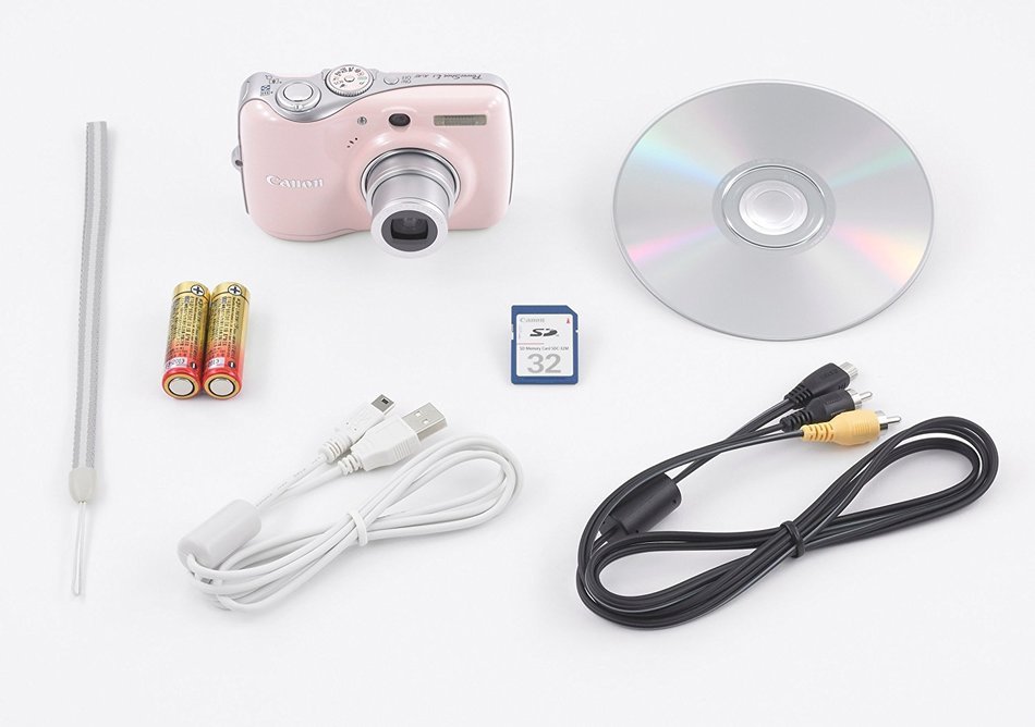 Canon Powershot E1 10MP Digital Camera with 4x Optical Image Stabilized Zoom (White) N3