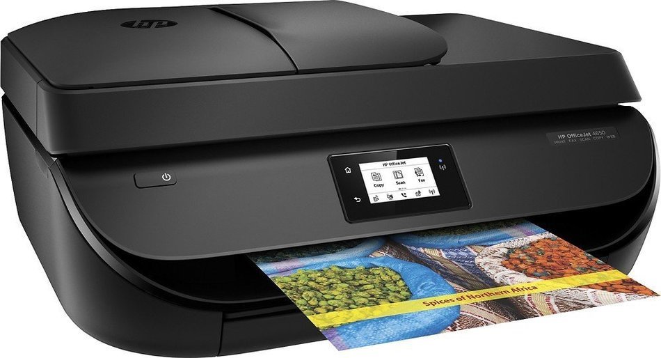 HP - OfficeJet 4650 Wireless All-In-One Instant Ink Ready Printer - Black