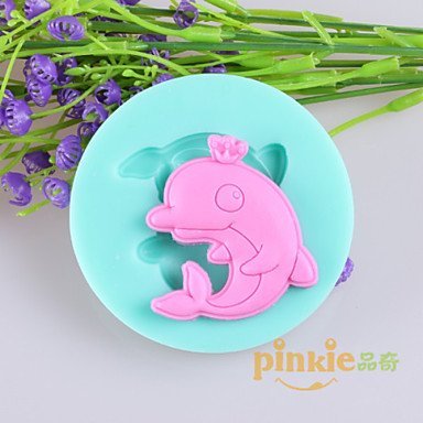 Y&XL&H Dolphin Fondant Cake Chocolate Silicone Molds,Decoration Tools Bakeware