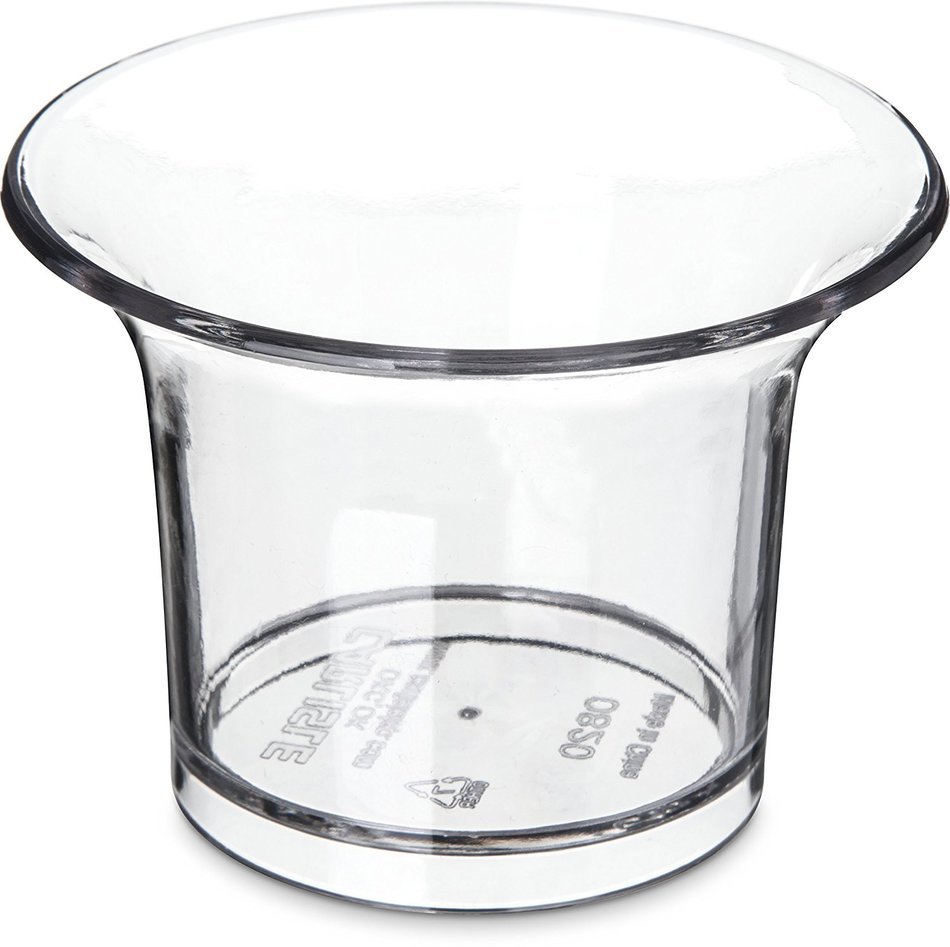 Carlisle (082007) Oyster Cups, Set of 144 (2-3/4-Ounce, SAN, Clear)