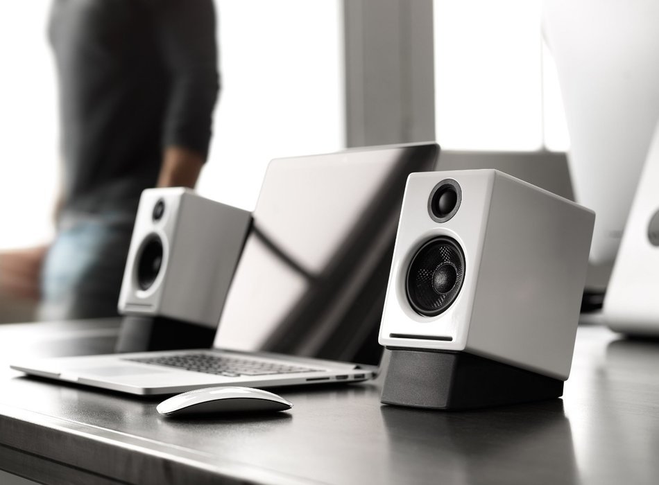 Audioengine A5+ Premium Powered Speaker Pair (Carbonized Solid Bamboo)