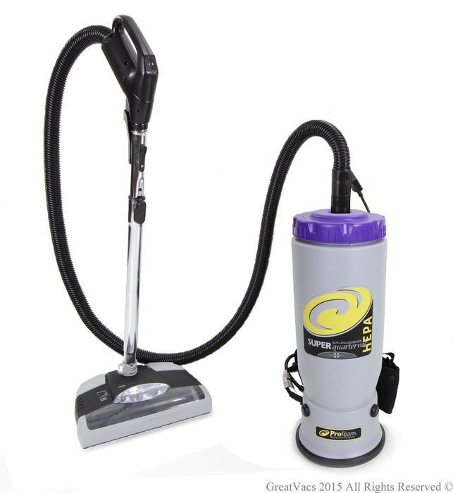 NEW Fully Loaded Powerful Proteam Super QuarterVac 6 QT Backpack Electric Head
