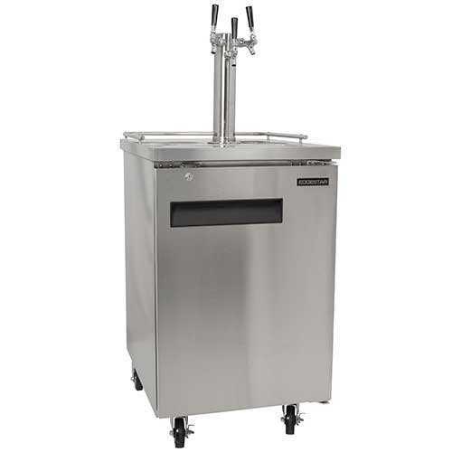 EdgeStar Triple Faucet Commercial Direct Draw with Dispense Components - Stainless Steel