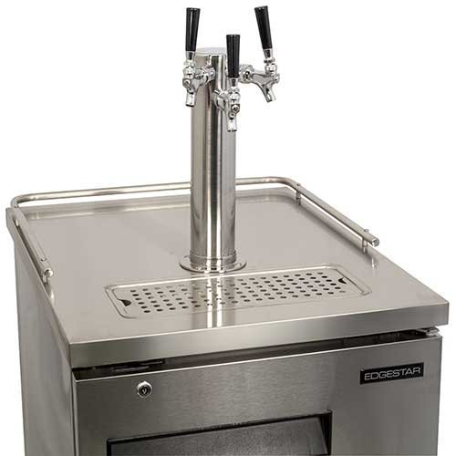EdgeStar Triple Faucet Commercial Direct Draw with Dispense Components - Stainless Steel N2