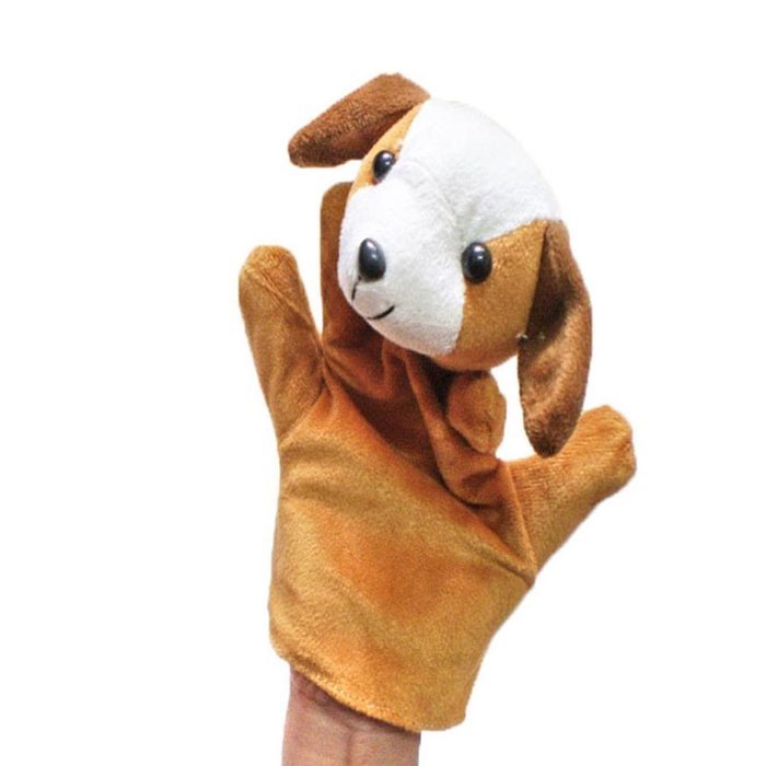 Plush Toy，BeautyVan 1pcs Animal Finger Puppet Plush Gift Toy (Beige) N2