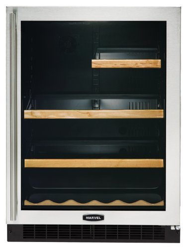 Marvel 6GARM-BS-G-R 24-inch Refrigerator and Beverage Center Right Hinge Door, Glass with Stainless Steel Trim