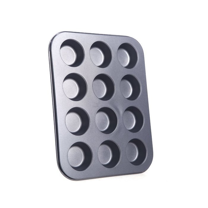 Cake mold - TOOGOO(R)12 in 1 cake mold / muffin / cupcake cup shaped baking mold washed by robust versatile dishwasher N4