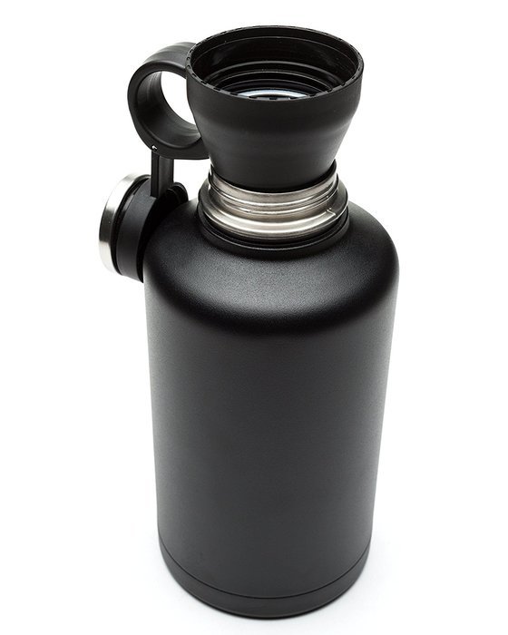 Zak! Designs Vacuum Insulated Growler with Convertible Screw-on Lid, Powder Coated Stainless Steel, Leak-proof... N6
