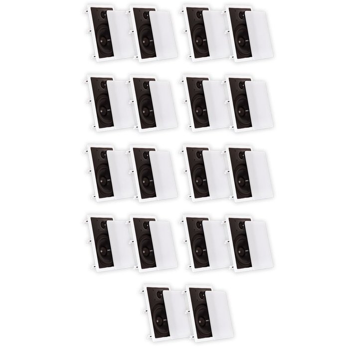 Theater Solutions CS8W In Wall 8" Speakers Surround Sound Home Theater 9 Pair Pack 9CS8W