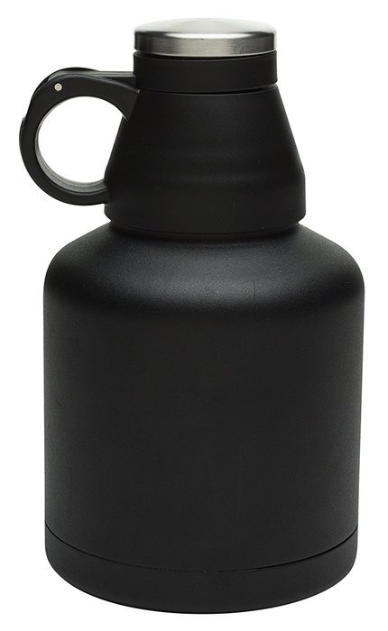 Zak! Designs Vacuum Insulated Growler with Convertible Screw-on Lid, Powder Coated Stainless Steel, Leak-proof... N9