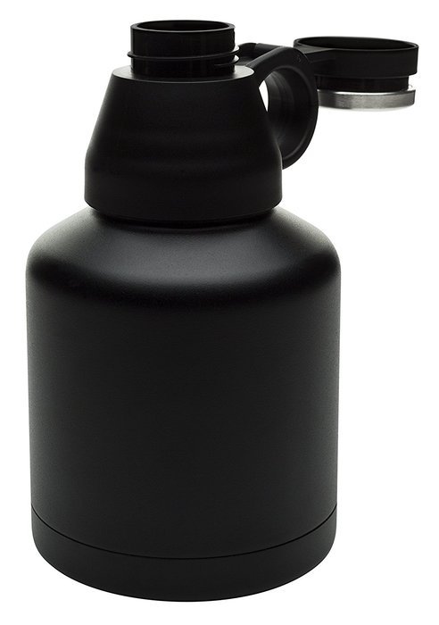 Zak! Designs Vacuum Insulated Growler with Convertible Screw-on Lid, Powder Coated Stainless Steel, Leak-proof... N10