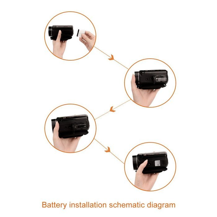 inkint 3.0 inch LCD Display Screen Full HD 1080P Night-shot Video Camcorder Equipment with Internal Microphone... N2