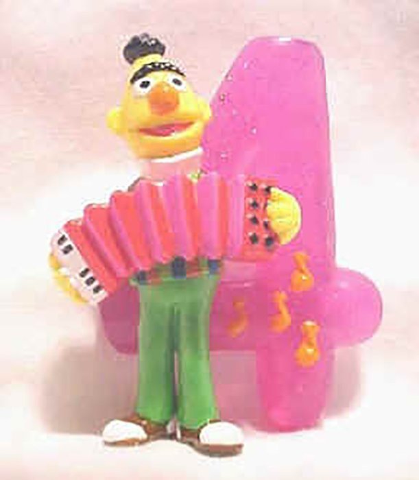 Sesame Street Muppet #4 Bert Playing the Accordion Figure Cake Decoration